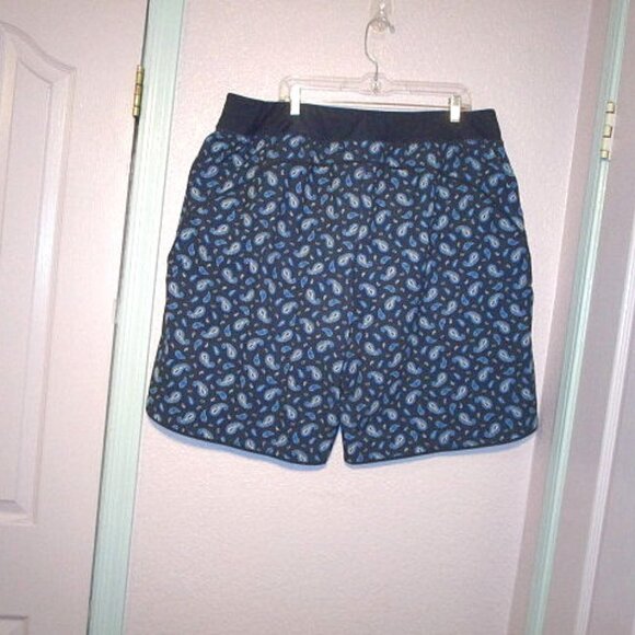 Lands End LINED Swim Size 24W SHORTS Pockets UPF High Rise PAISLEY Minimizer - Picture 8 of 9